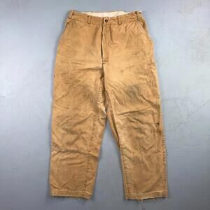 VTG 50s 60s Duxback Pants Falcon 28x27 Khaki Casual Creased Outdoor Rockabilly